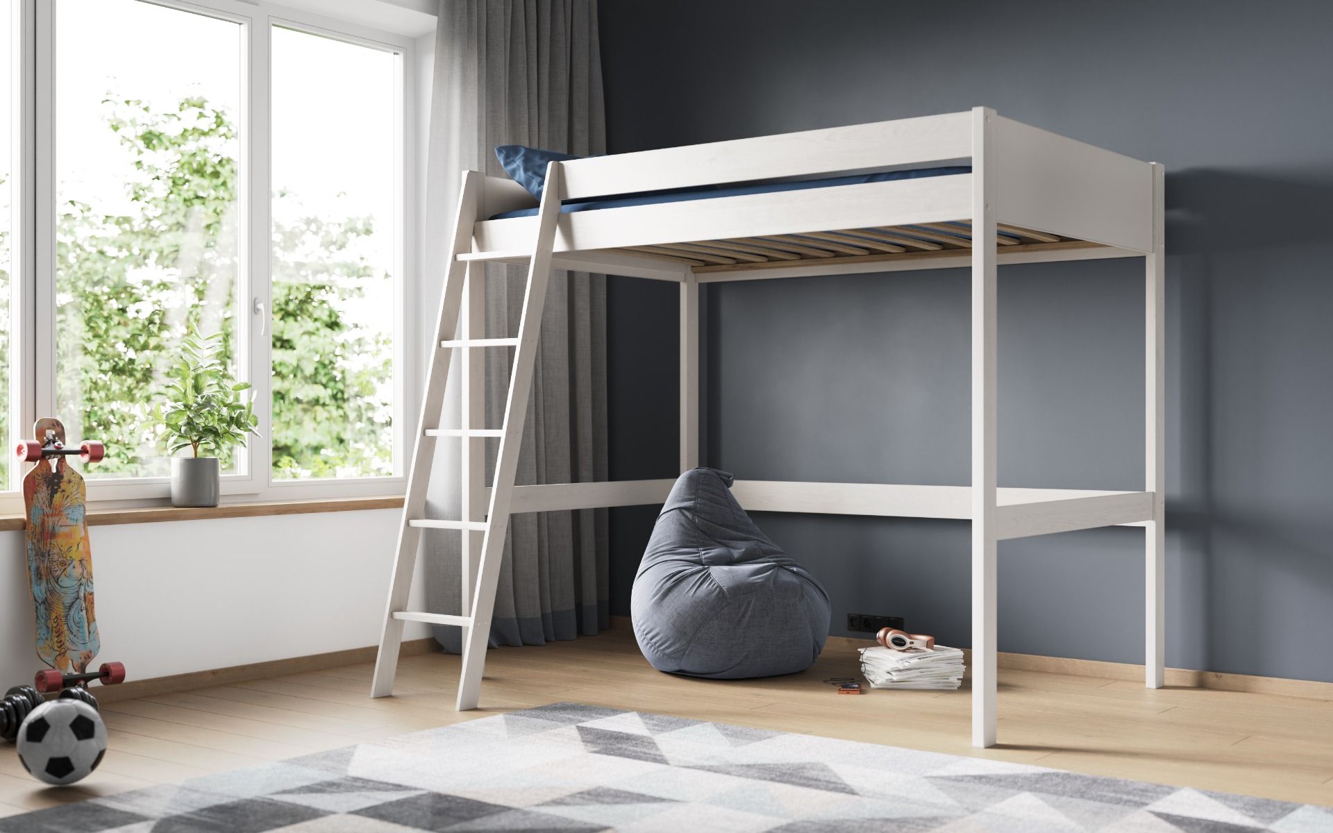 Darwen Solid Wood Small Double Highsleeper (FSC-Certified)