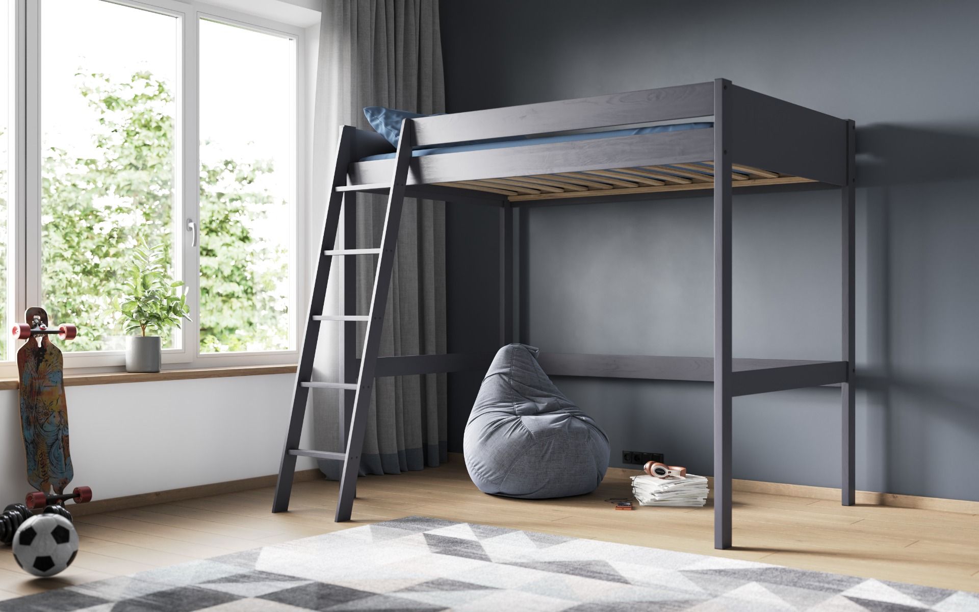 Darwen Solid Wood Small Double Highsleeper (FSC-Certified)