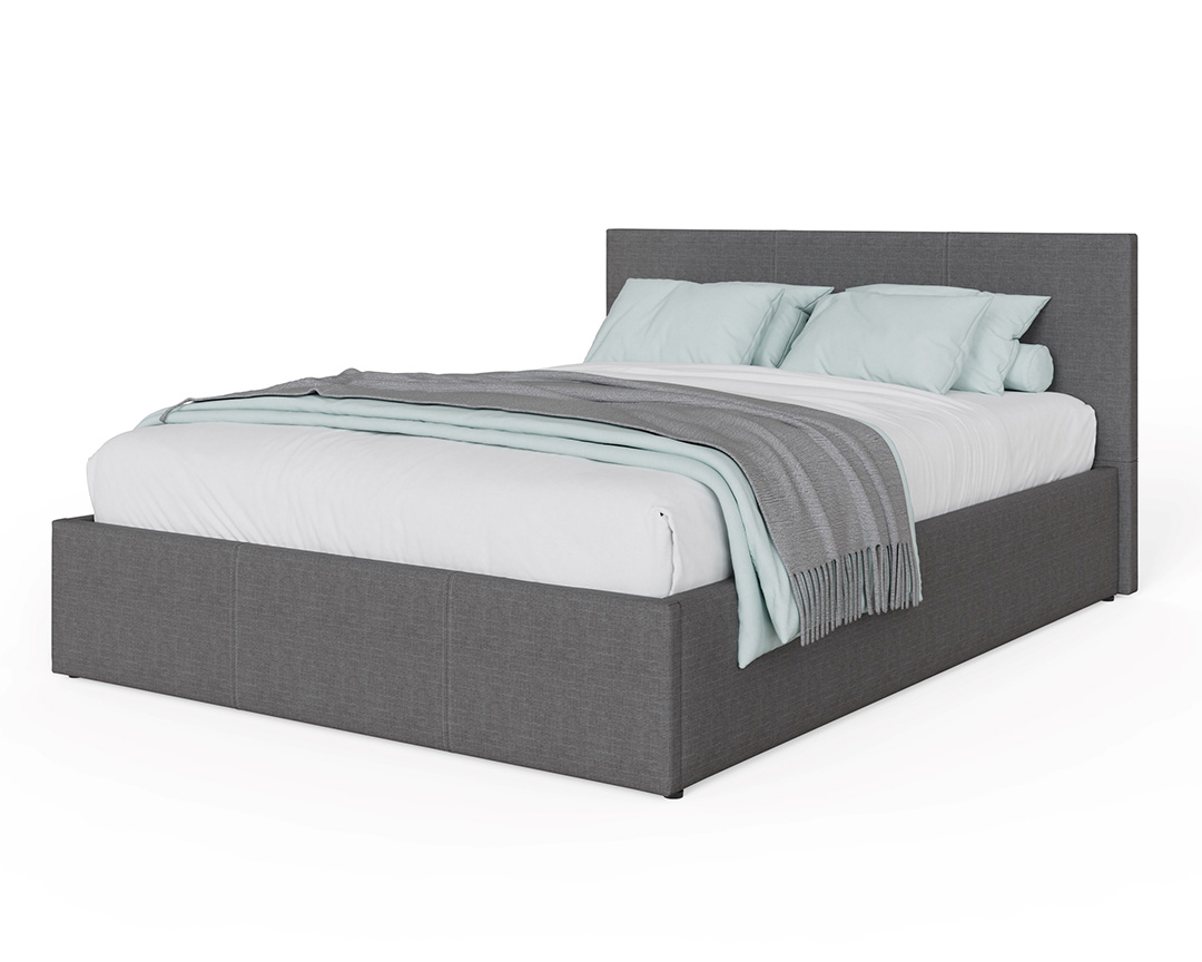 End Lift Fabric Ottoman