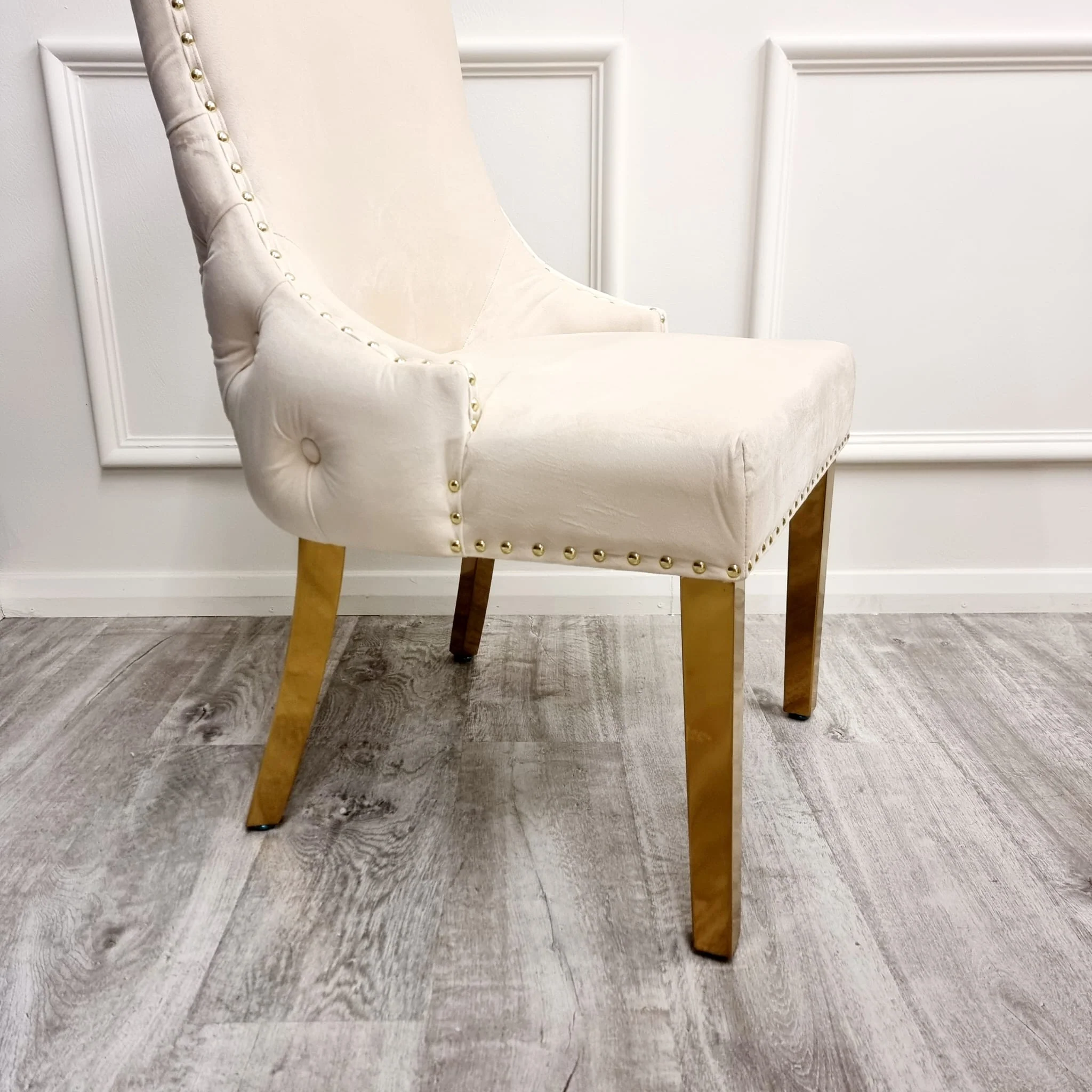 Darwen Dining Chair Gold Legs