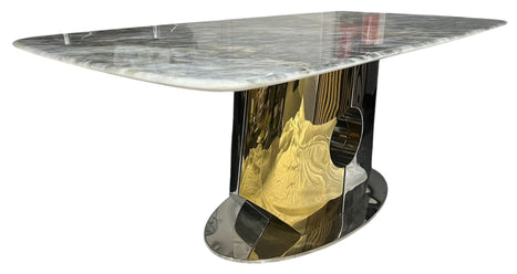 SG-Madrid Marble Coffee Table Gold & Silver