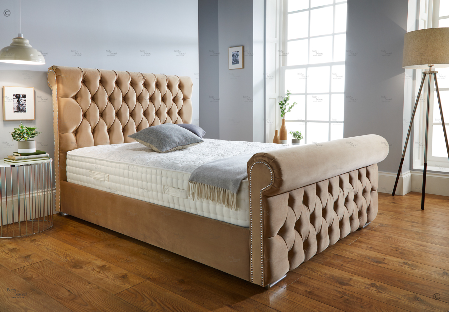 Buckingham ottoman online bed frame