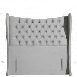 Allure Chesterfield Bed (Upholstered in Grey AC Linen)