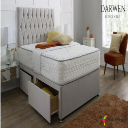 Allure Chesterfield Bed (Upholstered in Grey AC Linen)