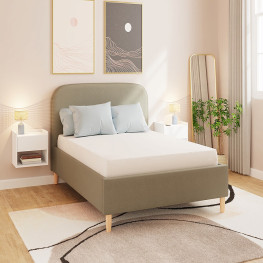 Allure Chesterfield Bed (Upholstered in Grey AC Linen)