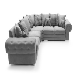 Allure Chesterfield Bed (Upholstered in Grey AC Linen)