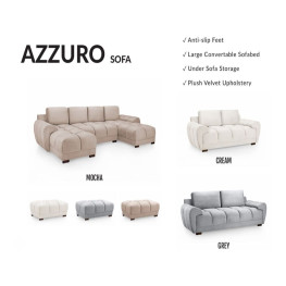 Allure Chesterfield Bed (Upholstered in Grey AC Linen)