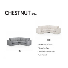 Allure Chesterfield Bed (Upholstered in Grey AC Linen)